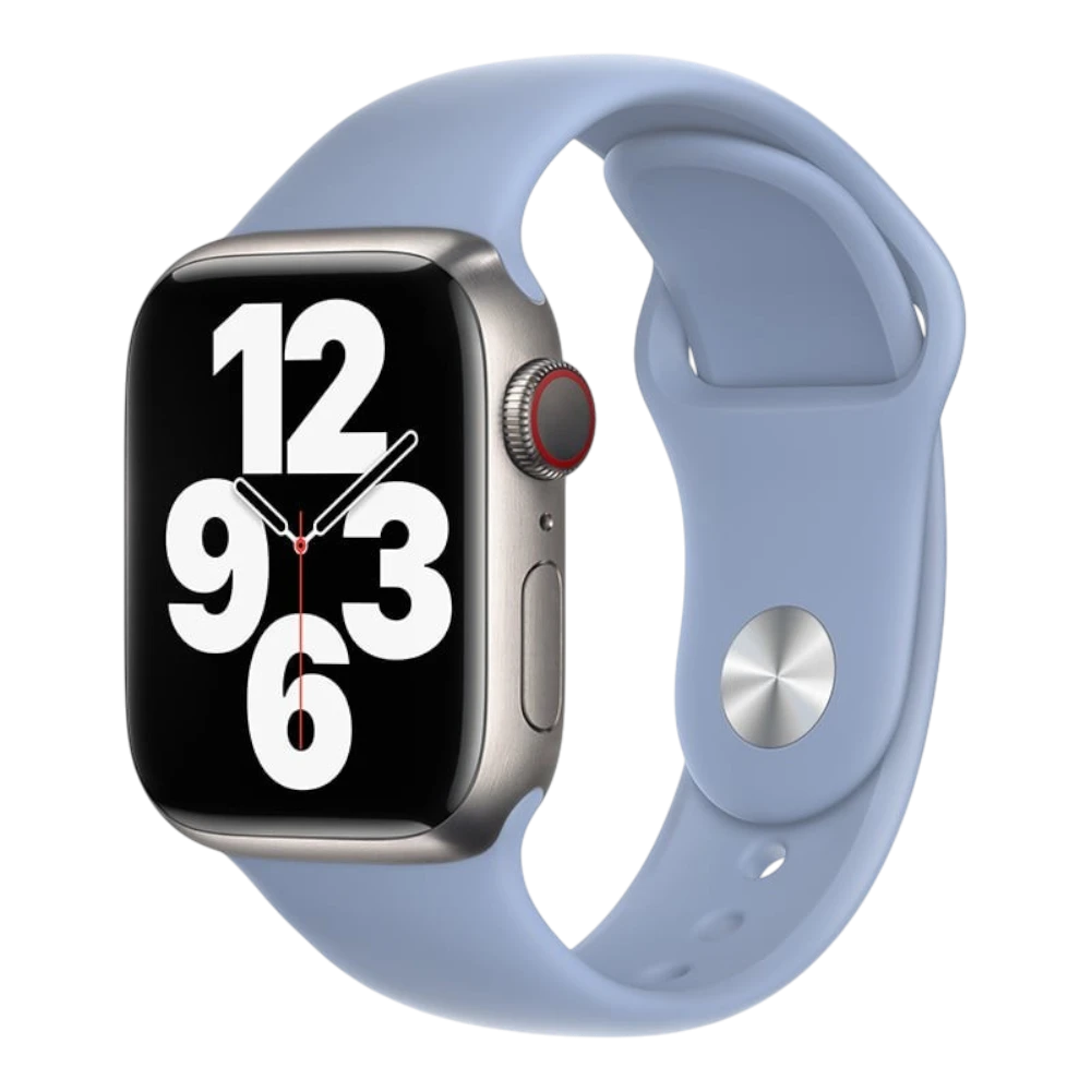 Mywatchband Apple Watch sportbandje van lichtblauw siliconen voor 38, 40 en 41 mm