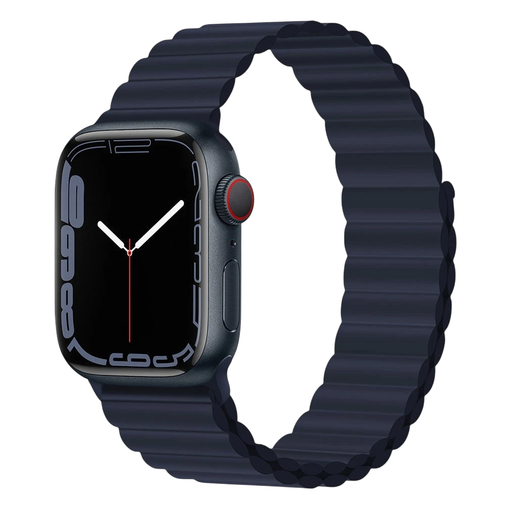 Mywatchband Indigo siliconen Apple Watch sportbandje met magneetsluiting